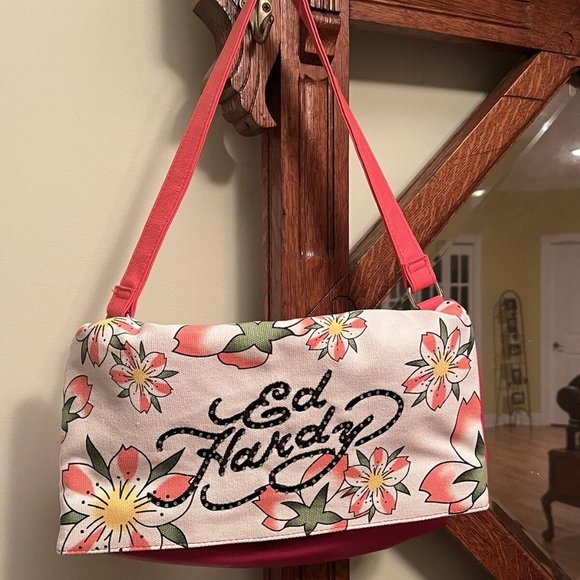 ED HARDY Handbag - NWT - Double Fold - 2 Different - Picture 1 of 5